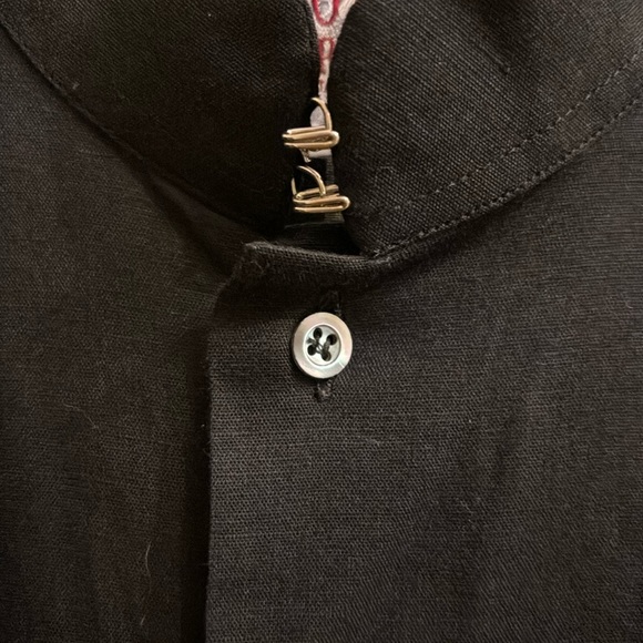 Men’s Vintage Studio Ferrè linen shirt - Picture 4 of 9